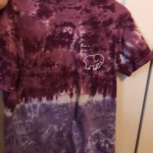 A cute fashionable purple tie- dye tee